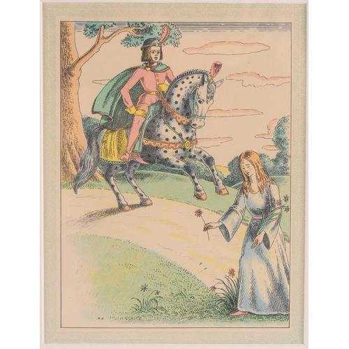 37 - † Harold Jones (1904-1922), two colour lithographs, each 23 cm x 16cm, together with Walford Graham ... 