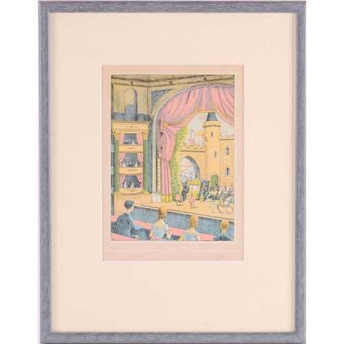 37 - † Harold Jones (1904-1922), two colour lithographs, each 23 cm x 16cm, together with Walford Graham ... 