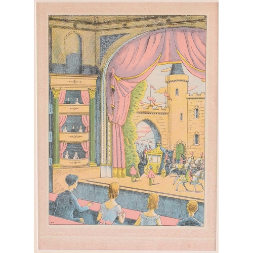 37 - † Harold Jones (1904-1922), two colour lithographs, each 23 cm x 16cm, together with Walford Graham ... 