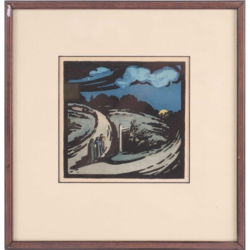 37 - † Harold Jones (1904-1922), two colour lithographs, each 23 cm x 16cm, together with Walford Graham ... 