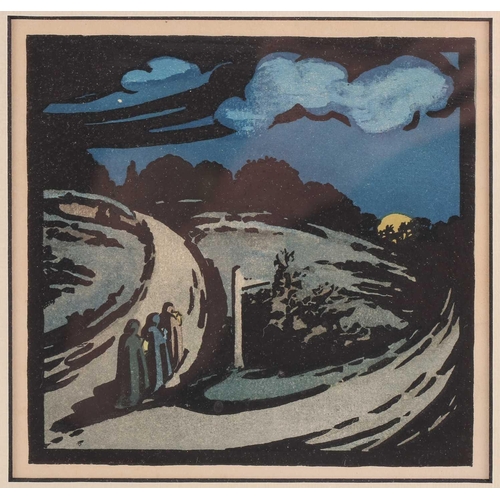 37 - † Harold Jones (1904-1922), two colour lithographs, each 23 cm x 16cm, together with Walford Graham ... 