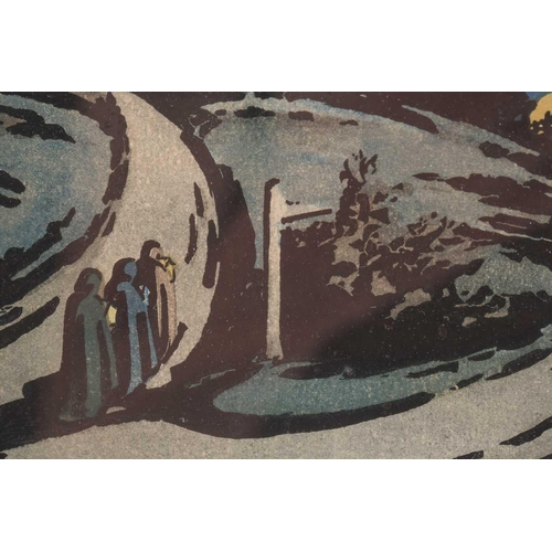 37 - † Harold Jones (1904-1922), two colour lithographs, each 23 cm x 16cm, together with Walford Graham ... 