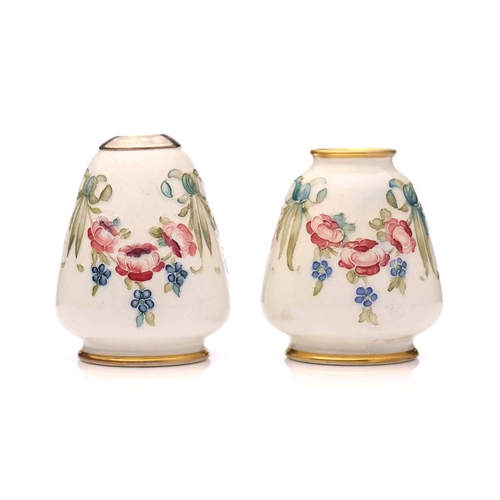 74 - William Moorcroft for James MacIntyre, a miniature 'Eighteenth century' baluster vase, circa 1906, h... 