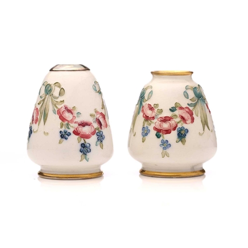 74 - William Moorcroft for James MacIntyre, a miniature 'Eighteenth century' baluster vase, circa 1906, h... 