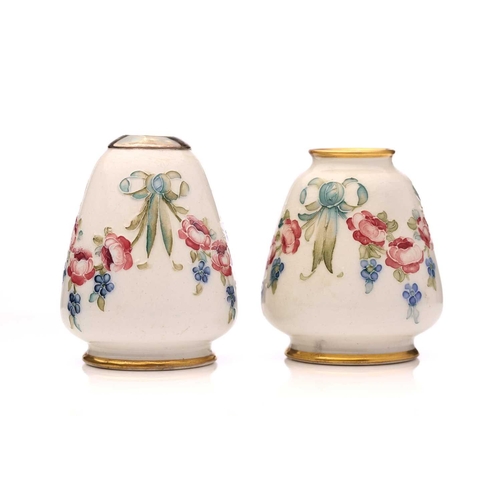 74 - William Moorcroft for James MacIntyre, a miniature 'Eighteenth century' baluster vase, circa 1906, h... 