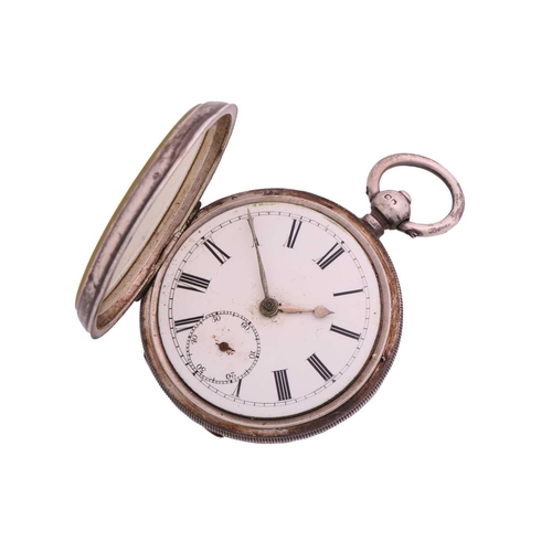 358 - An Open face English Lever pocket watch, featuring a key wound movement engraved 'Warranted English ... 