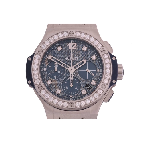 360 - A limited edition Hublot Big Bang Jeans 41mm watch, featuring an automatic Swiss-made movement with ... 