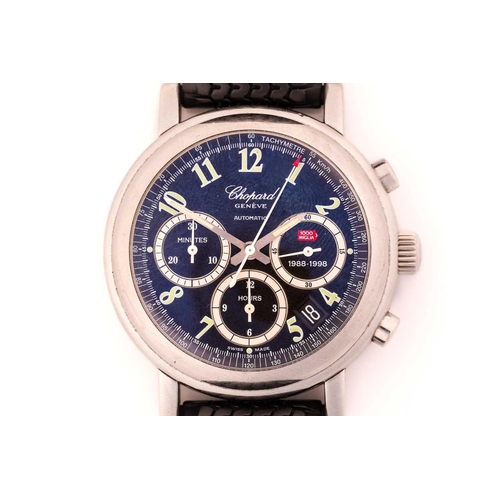 366 - A Chopard Mille Miglia chronograph watch and matching cufflinks. Featuring a Swiss-made 37 jewelled ... 