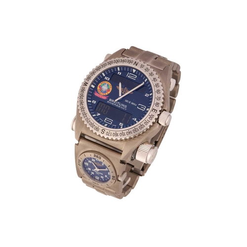 374 - A Breitling Emergency Orbiter 3 Quartz 41mm Titanium Limited Edition Men's watch, featuring a super ... 