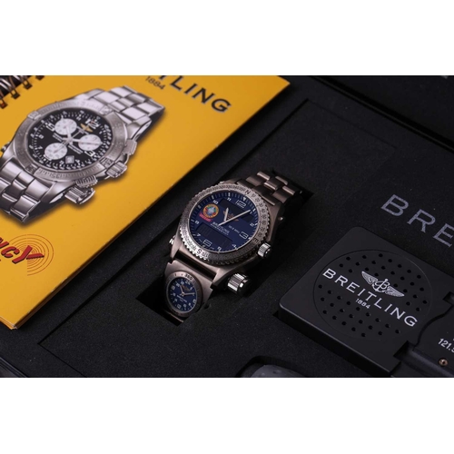 374 - A Breitling Emergency Orbiter 3 Quartz 41mm Titanium Limited Edition Men's watch, featuring a super ... 