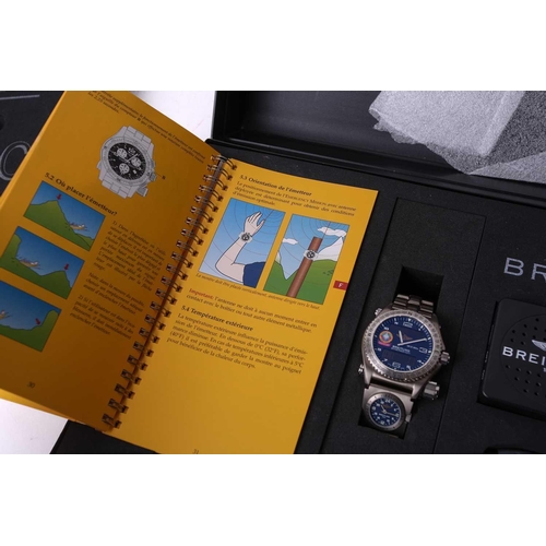 374 - A Breitling Emergency Orbiter 3 Quartz 41mm Titanium Limited Edition Men's watch, featuring a super ... 