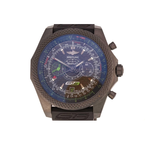 402 - A Breitling for Bentley GT3 Continental limited edition watch, featuring a Swiss-made automatic move... 