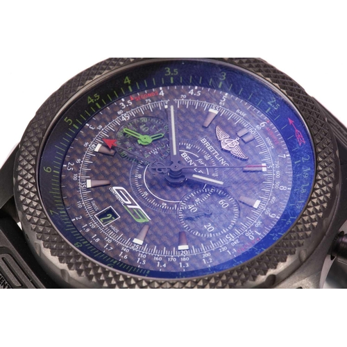 402 - A Breitling for Bentley GT3 Continental limited edition watch, featuring a Swiss-made automatic move... 