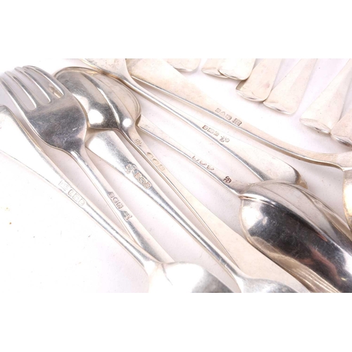 466 - A matched silver part canteen of 