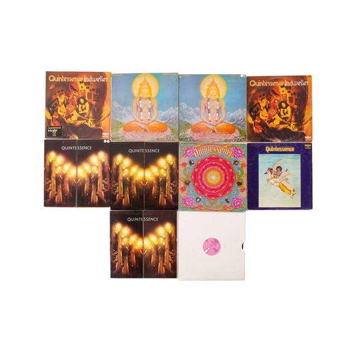 103 - Quintessence: 10 Prog Rock vinyl LPs, comprising In Blissful Company (x2), Quintessence (x2), Indwel... 