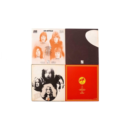 162 - Led Zeppelin: a set of four vinyl albums, 'Led Zeppelin' (K40031, Atlantic, Stereo), 'Led Zeppelin I... 