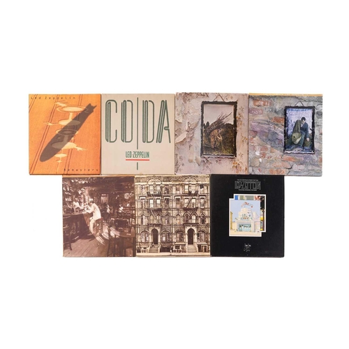 164 - Led Zeppelin: 7 vinyl albums, comprising 'Coda' (Swan Song 790051-1), 'In Through the Out Door' (in ... 