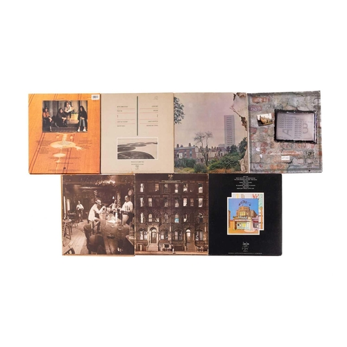 164 - Led Zeppelin: 7 vinyl albums, comprising 'Coda' (Swan Song 790051-1), 'In Through the Out Door' (in ... 