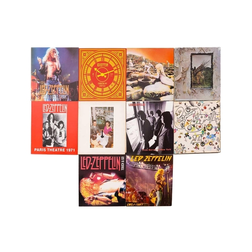 169 - Led Zeppelin: 10 vinyl albums, comprising 'Led Zeppelin IV' (lilac vinyl, Atlantic 500008), 'Led Zep... 