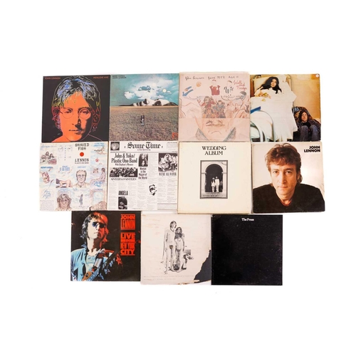 222 - John Lennon / Yoko Ono: 10 vinyl albums, comprising 'Unfinished Music No. 2 Life With the Lions', 'W... 