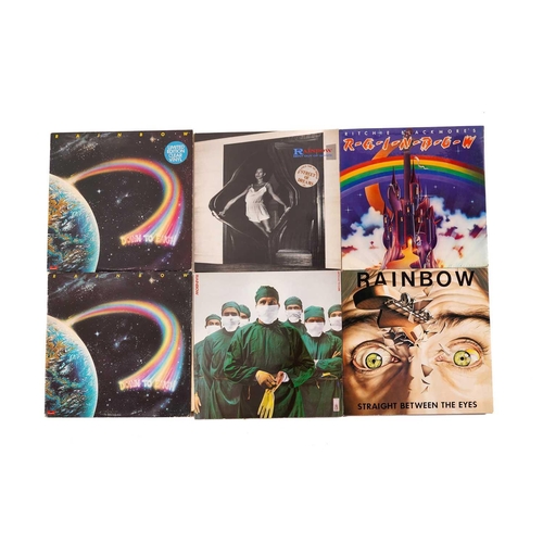 223 - Rainbow: 18 vinyl records, comprising 'Rising', 'Rainbow on Stage' (x2), 'Rainbow Live in Germany 19... 