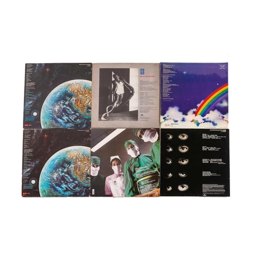 223 - Rainbow: 18 vinyl records, comprising 'Rising', 'Rainbow on Stage' (x2), 'Rainbow Live in Germany 19... 