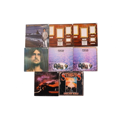 224 - 8 Prog/ Rock vinyl LPs, comprising Emmerson Lake and Palmer, Pictures at an Exhibition (x2), Focus- ... 