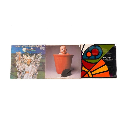 226 - Barclay James Harvest: 3 vinyl LPs, comprising Once Again, Baby James Harvest, and Octoberon.