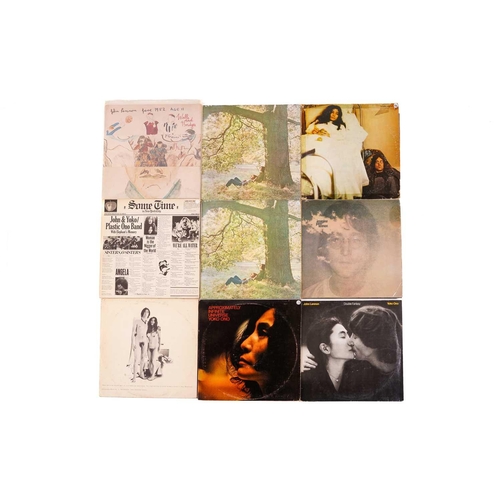 233 - John Lennon / Yoko Ono: a collection of 9 vinyl albums, comprising 'Unfinished Music No. 2 Life With... 