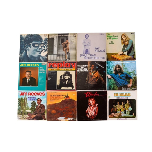 253 - 22 Country/ Blues vinyl LPs including Bob Stewart- The Unique Sound of the Psaltery, Bob Stewart- Up... 