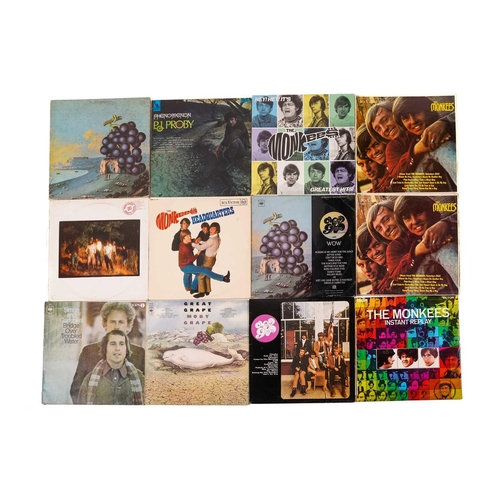 254 - 37 US Groups vinyl LPs including The Monkees- The Best of (x2), Headquarters (x2), 20 Smash Hits, Mo... 