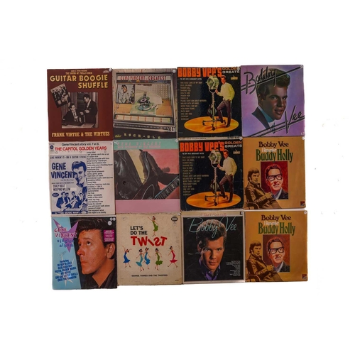 32 - A large collection of Rock & Roll vinyl LPs including the following titles from Bobby Vee. Take Good... 