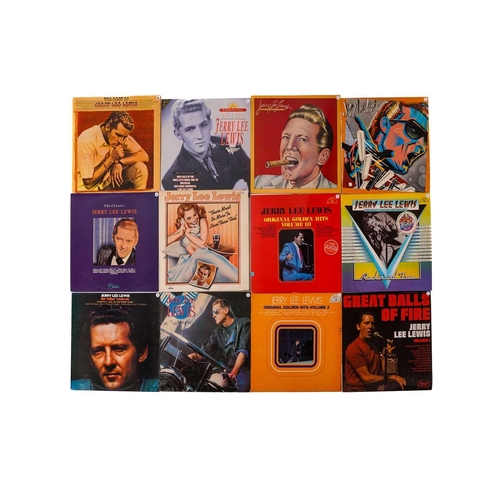 38 - Jerry Lee Lewis: 34 vinyl LPs, comprising Original Golden Hits Vol 1 (x2), Golden Hits Vol II, Whole... 