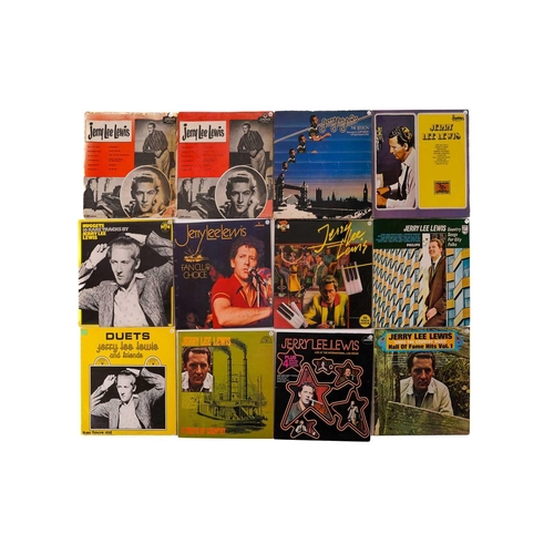 38 - Jerry Lee Lewis: 34 vinyl LPs, comprising Original Golden Hits Vol 1 (x2), Golden Hits Vol II, Whole... 