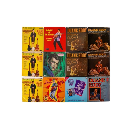 43 - Duane Eddy: 20 vinyl LPs, comprising The Twangs The Thang (x2), Twenty Terrific Twangies, Twangin th... 