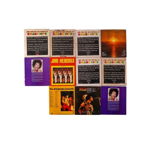 45 - Jimi Hendrix: a collection of 23 albums, comprising 'Are You Experienced / Axis : Bold as Love', 'Fo... 