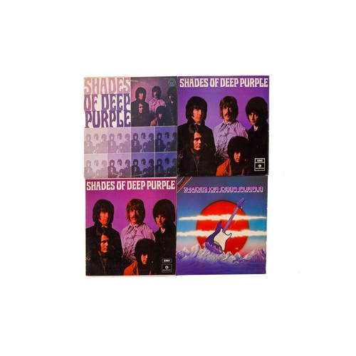 64 - Deep Purple: 'Shades of Deep Purple', Parlophone PCS 7055, two copies (one with black and yellow lab... 