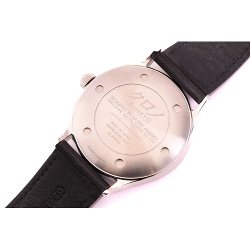 365A - A Kurono Toki Bunkyo Tokyo Limited Edition stainless steel automatic wrist watch, the pink dial with... 