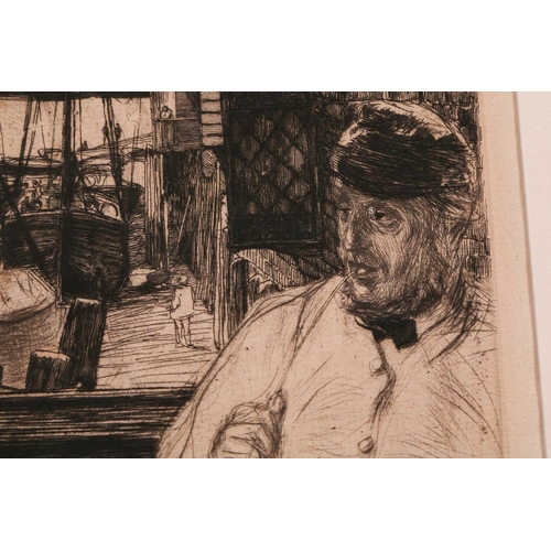 100 - James Abbot McNeill Whistler (1834 - 1903), Rotherhithe, original etching, signed & dated within the... 