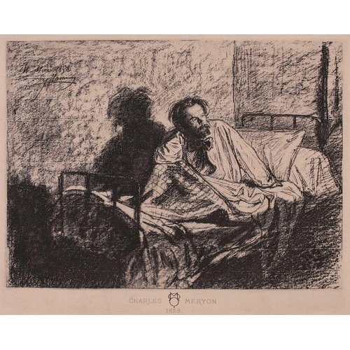 112 - Jules Henri Delavallee (1862 – 1943) Angelique a la Fenetre, soft ground etching & aquatint, circa 1... 