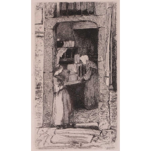 124 - James Abbot McNeill Whistler (1834 - 1903), La Marchande de Moutarde, etching, signed within the pla... 