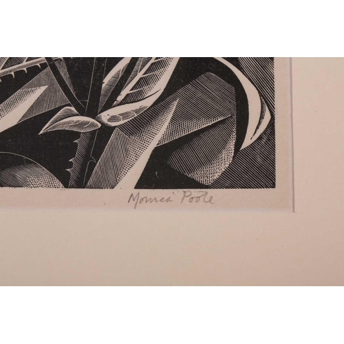 137 - † Monica Poole (1921 – 2003) Teasels, original wood engraving, 1968, number 10 from an edition of 50... 