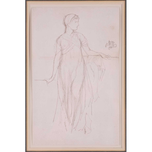 152 - James Abbot McNeill Whistler (1834 - 1903), Study of a standing female, lithograph, 1879, signed wit... 