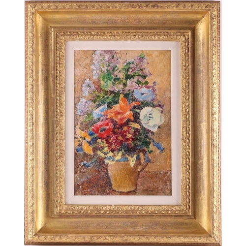 16 - James Bolivar Manson (1879 - 1945), still life of flowers in a vase, signed, oil on canvas, 43 cm x ... 