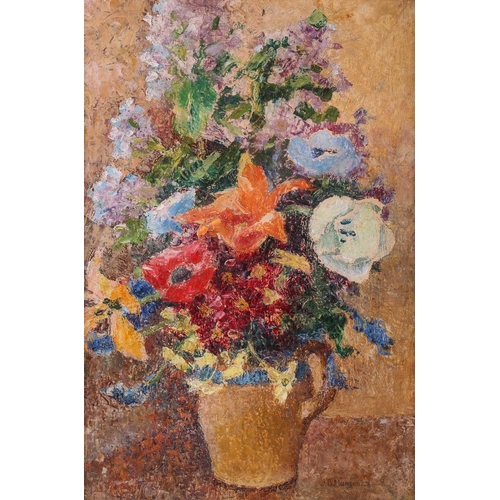 16 - James Bolivar Manson (1879 - 1945), still life of flowers in a vase, signed, oil on canvas, 43 cm x ... 