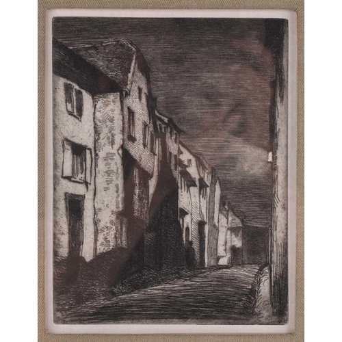 160 - James Abbot McNeill Whistler (1834 - 1903), Street at Saverne, one of the twelve etchings from natur... 