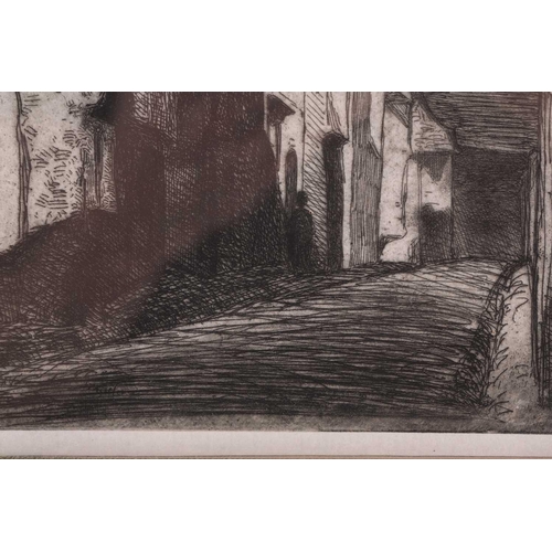 160 - James Abbot McNeill Whistler (1834 - 1903), Street at Saverne, one of the twelve etchings from natur... 