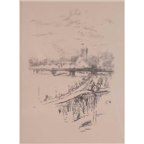 173 - James Abbot McNeill Whistler (1834 - 1903), Millbank, Kennedy 71, original etching, circa 1861, on D... 