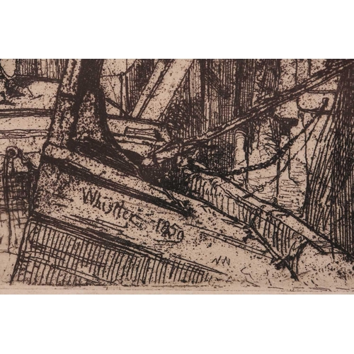 177 - James Abbot McNeill Whistler (1834 - 1903), Limehouse, signed and dated within the plate, 1859, seco... 