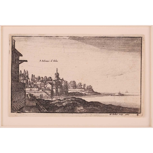 188 - Wenceslas Hollar (1606 – 1677) Genoa & St Juliano D’Arba & Genoa, 2 x drypoint etching, circa 1665 &... 